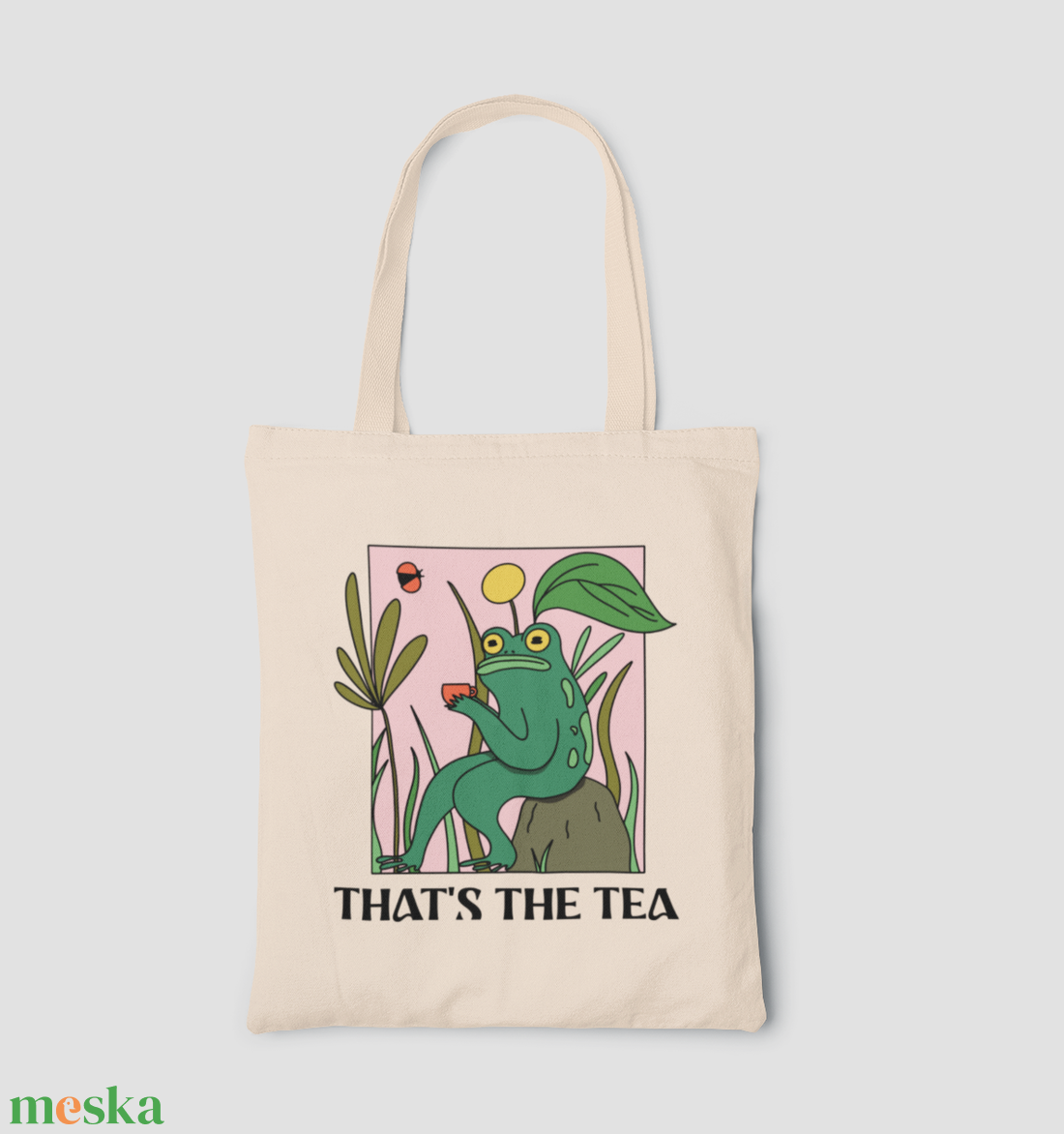 That's the Tea - Békás vászontáska - táska & tok - bevásárlás & shopper táska - shopper, textiltáska, szatyor - Meska.hu