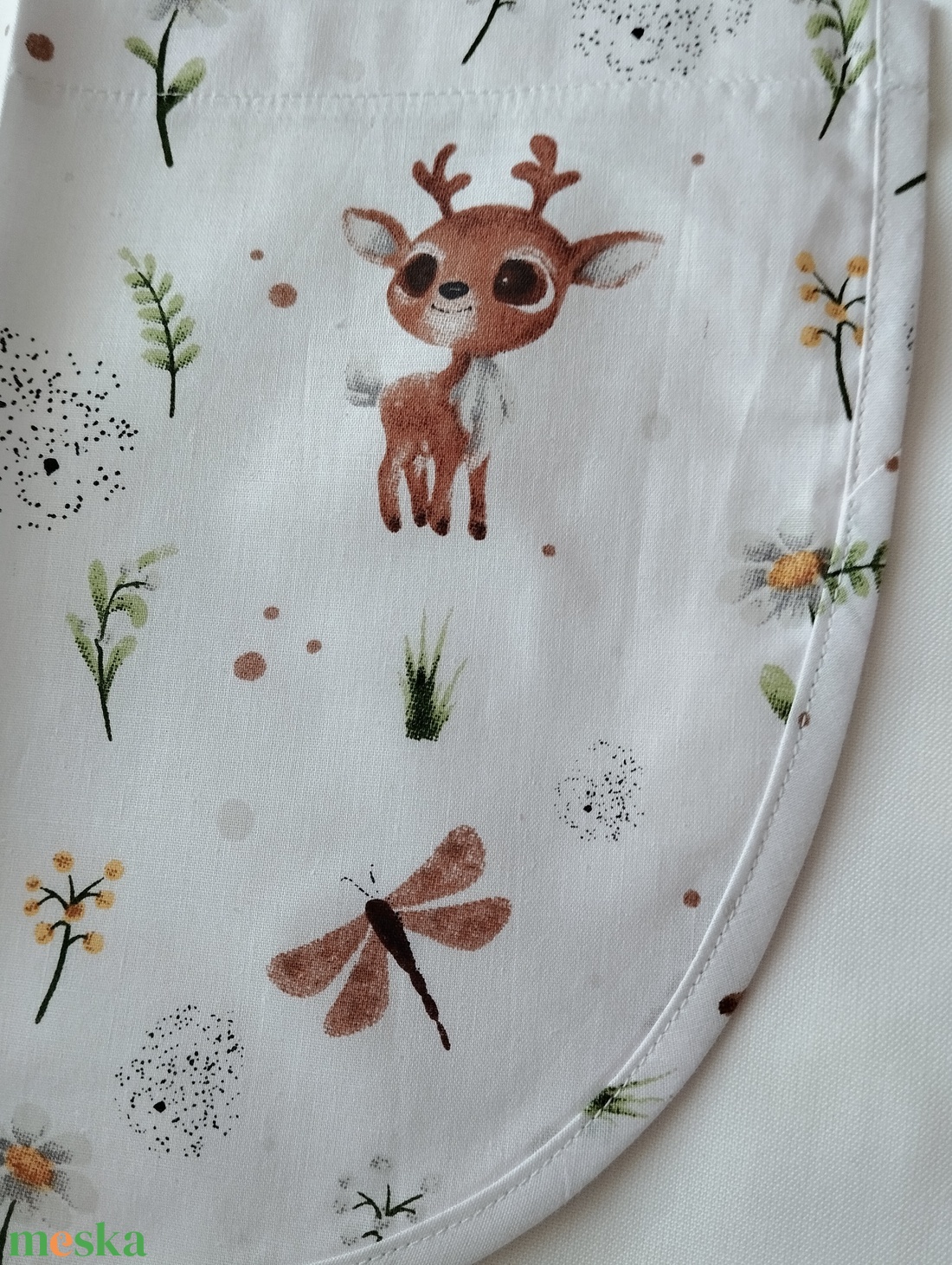 Női fehér lapköpeny,mintás zsebbel  - ruha & divat - női ruha - tunika - Meska.hu