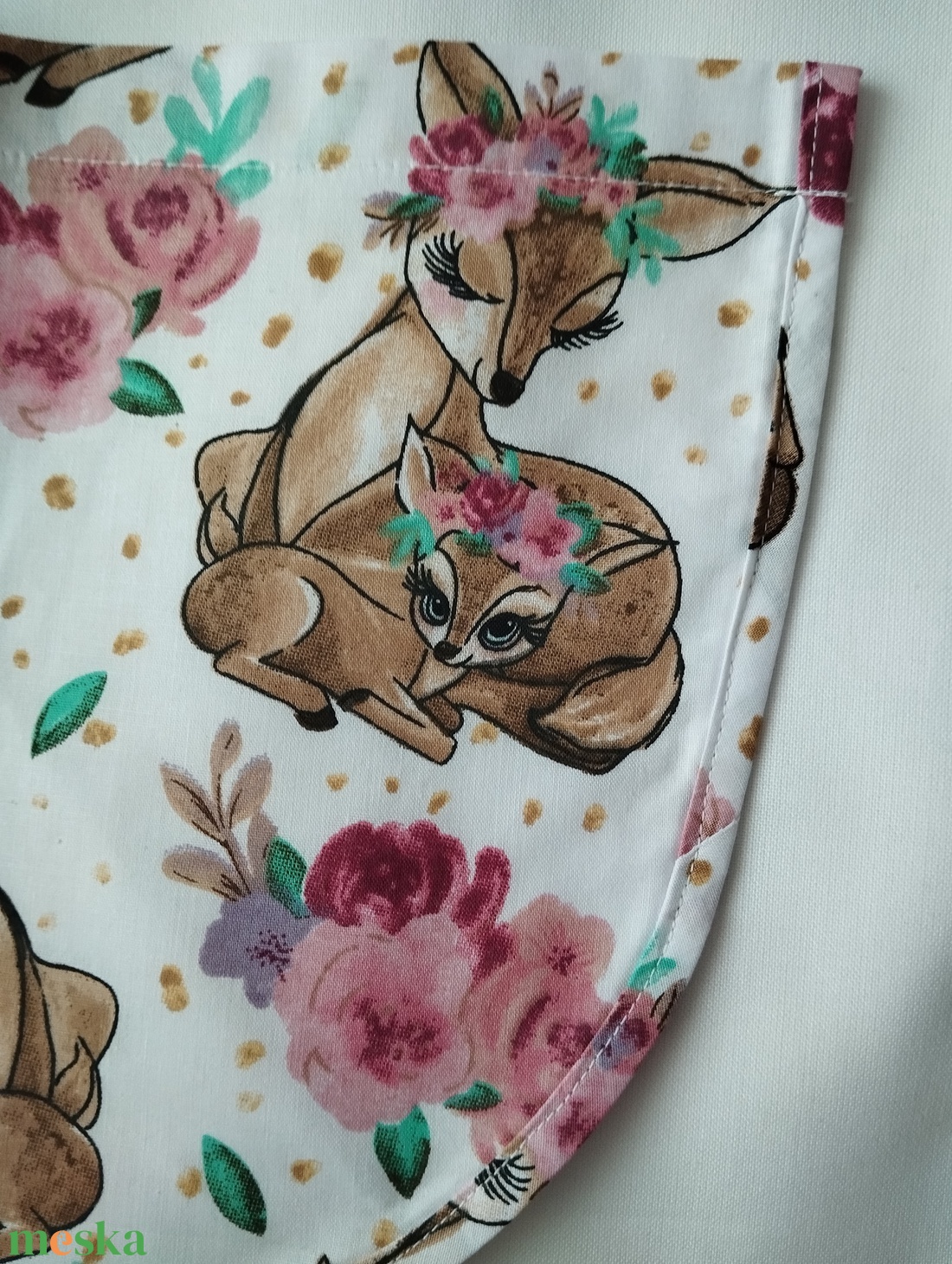 Női fehér lapköpeny,mintás zsebbel , ovis , munkaruha  - ruha & divat - női ruha - tunika - Meska.hu