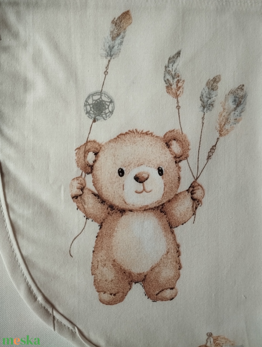 Női fehér lapköpeny,Maci � mintás zsebbel , ovis , munkaruha  - ruha & divat - női ruha - tunika - Meska.hu