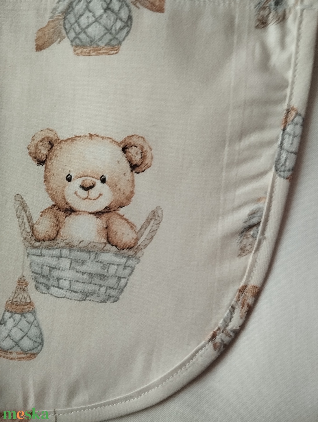 Női fehér lapköpeny,Maci � mintás zsebbel , ovis , munkaruha  - ruha & divat - női ruha - tunika - Meska.hu