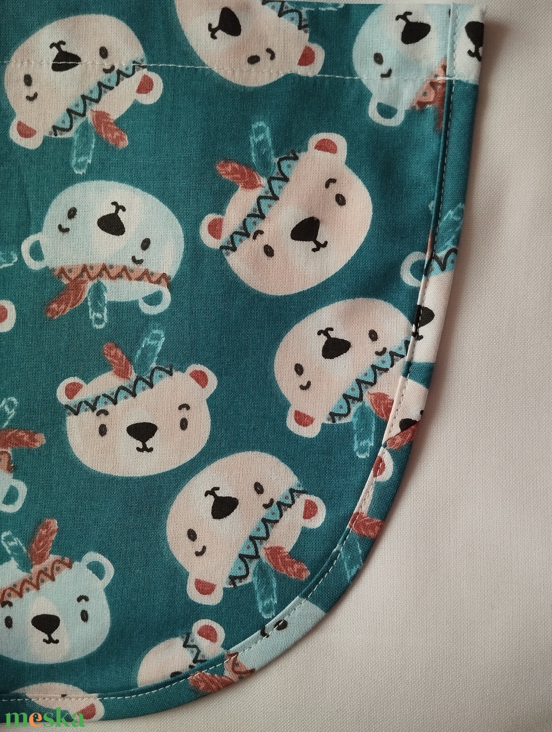 Női fehér lapköpeny,Maci � mintás zsebbel , ovis , munkaruha  - ruha & divat - női ruha - tunika - Meska.hu