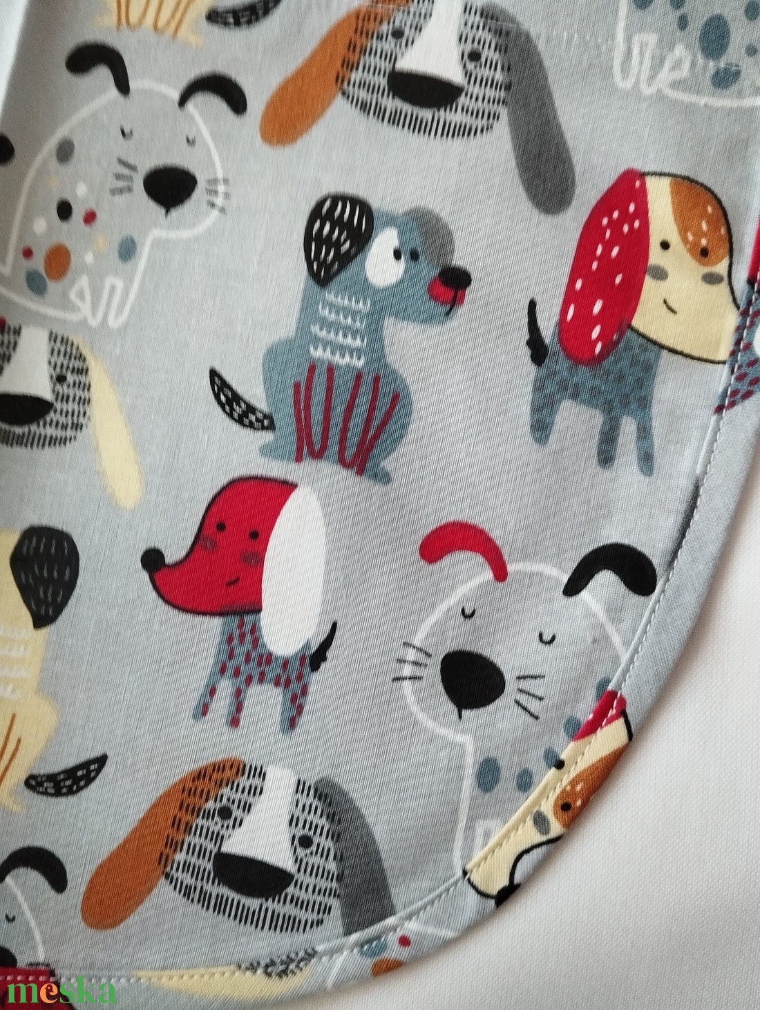 Női fehér lapköpeny, Kutya �� mintás zsebbel , ovis , munkaruha  - ruha & divat - női ruha - tunika - Meska.hu