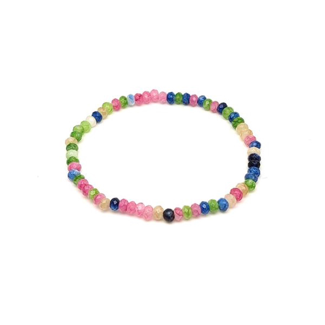 Achát fazettált színezett pink-zöld-kék korong karkötő 43 mm - ékszer - karkötő - ásványkarkötő - Meska.hu Achát fazettált színezett pink-zöld-kék korong karkötő 43 mm - ékszer - karkötő - ásványkarkötő - Meska.hu