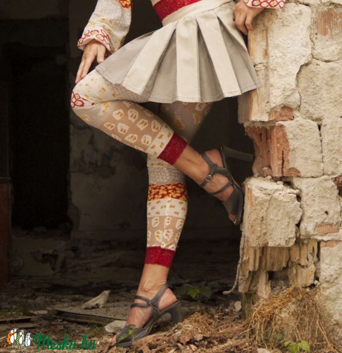 Drapp mintás leggings - - Meska.hu Drapp mintás leggings - - Meska.hu