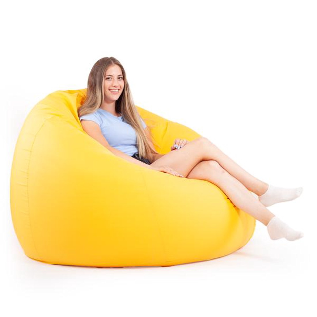 Sárga Grandiózus Babzsákfotel - otthon & életmód - bútor - babzsák - babzsákfotel  - Meska.hu