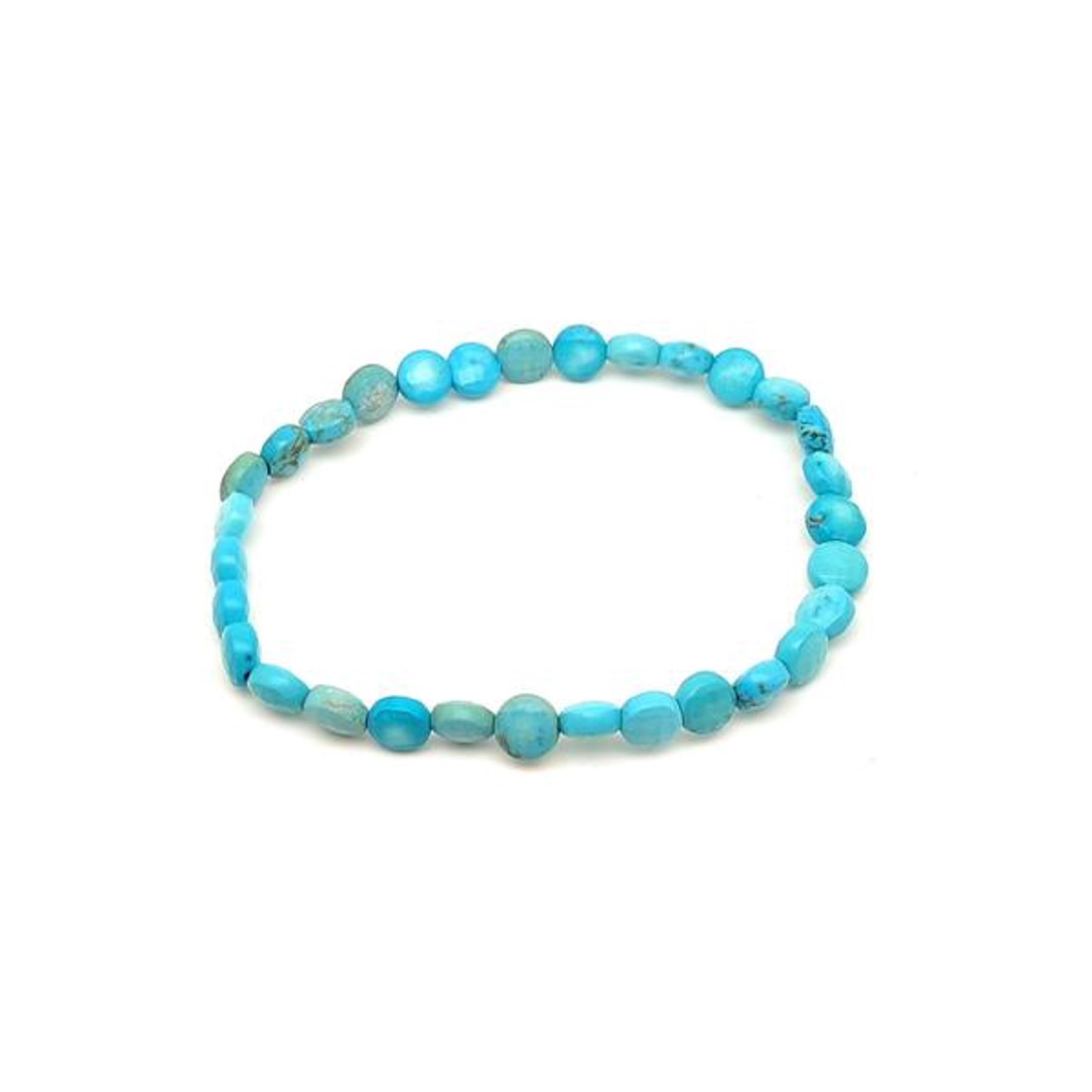 Türkenit fazettált korong karkötő 64 mm - ékszer - karkötő - ásványkarkötő - Meska.hu