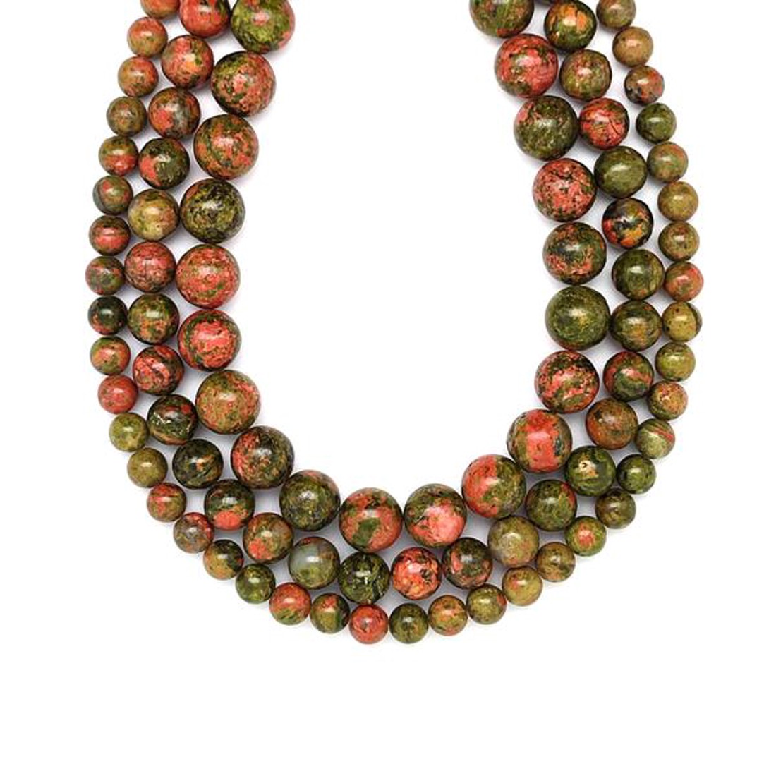 Unakit golyó 6-7mm  ékszerkészítő alapanyag (füzér) - kellékek & szerszámok - ásvány alapanyag - ásványfüzér - Meska.hu