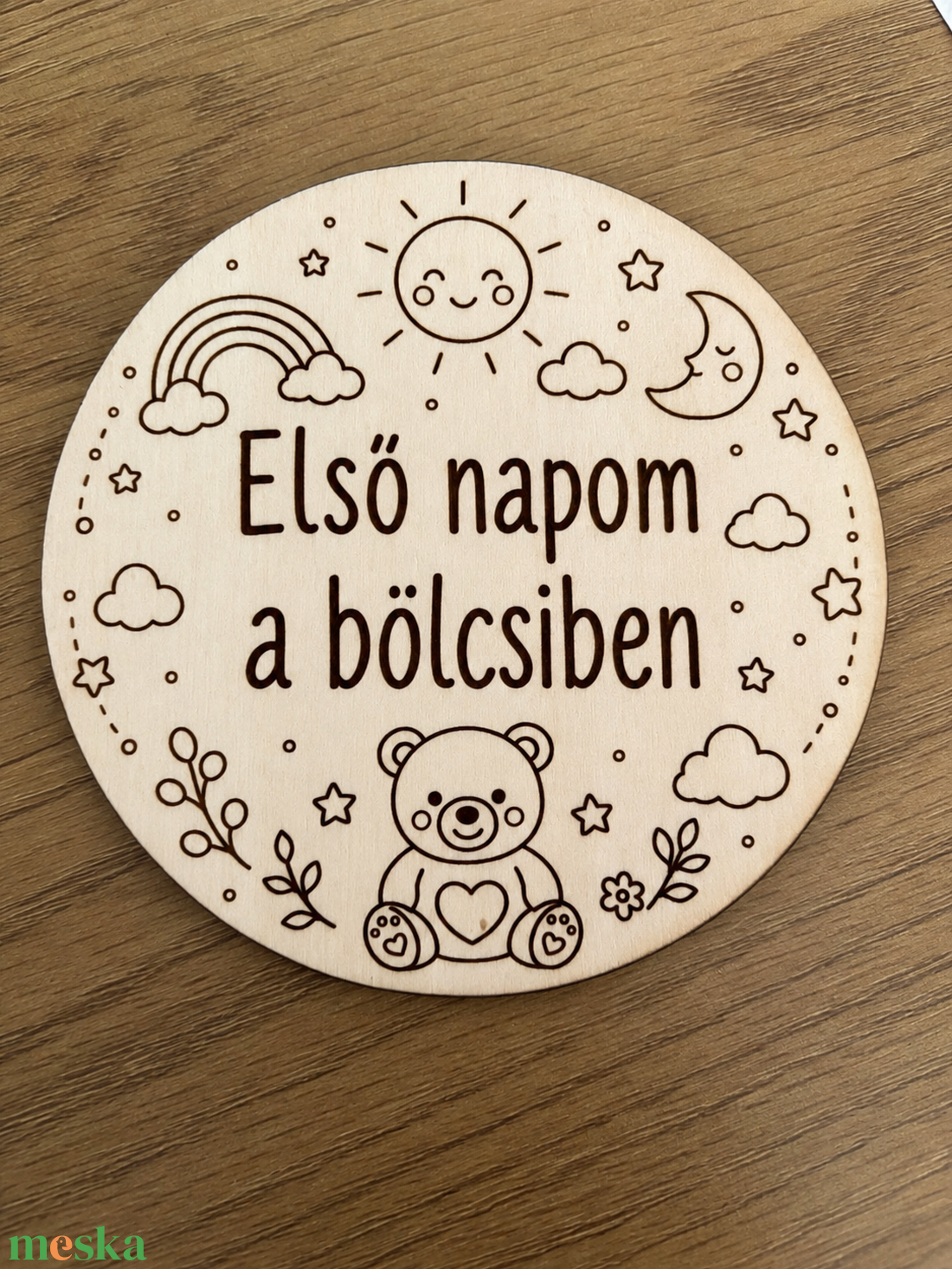 Első napom a bölcsiben - baba - mama - babafotózás - babafotózási kellékek - Meska.hu