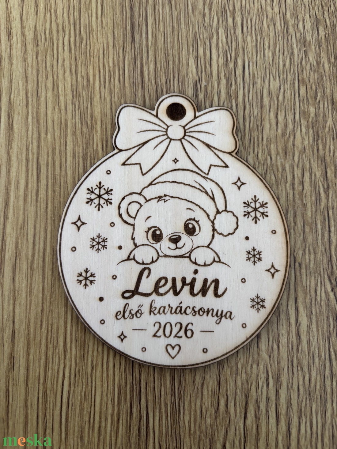 Első karácsom disz - karácsony - karácsonyi lakásdekoráció - karácsonyfadíszek - Meska.hu