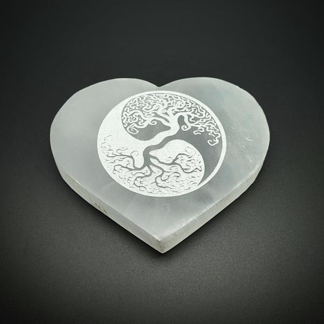 Szelenit szív lapos életfa yin yang 10cm - kellékek & szerszámok - ásvány alapanyag - szelenit korong - Meska.hu Szelenit szív lapos életfa yin yang 10cm - kellékek & szerszámok - ásvány alapanyag - szelenit korong - Meska.hu