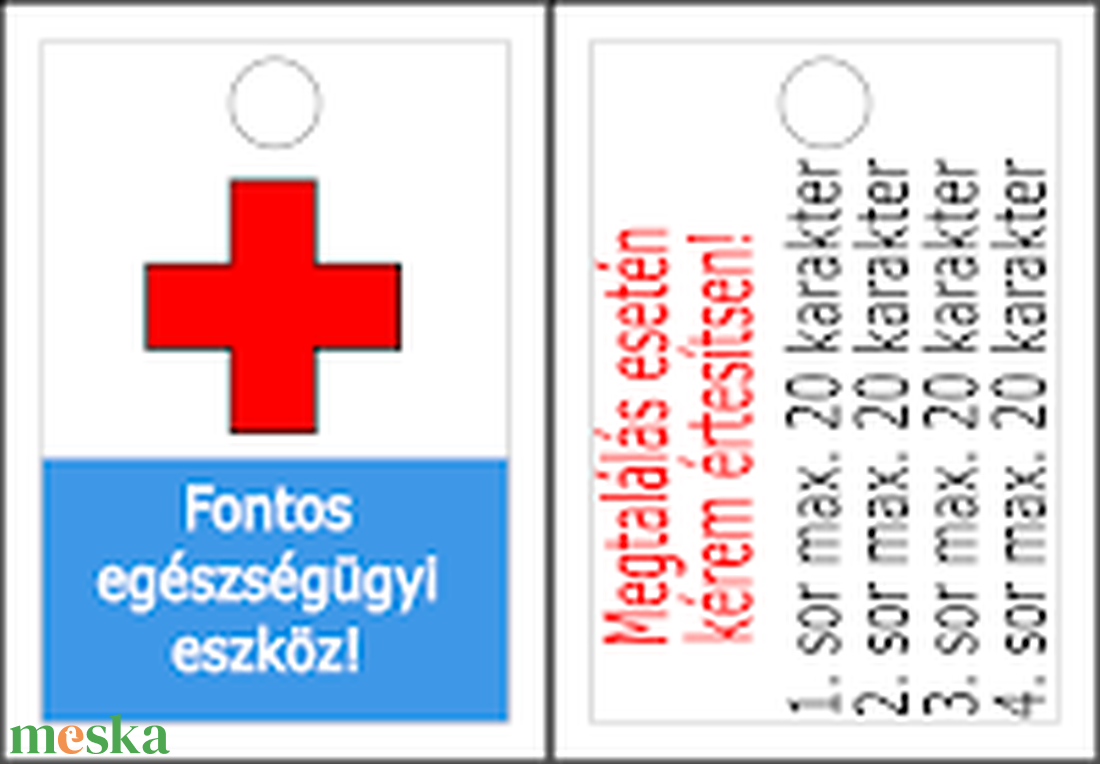 Jelölő cukorbetegeknek elvesztés esetére - személyre szabható felirattal táskára, eszközökre - táska & tok - kulcstartó & táskadísz - kulcstartó - Meska.hu