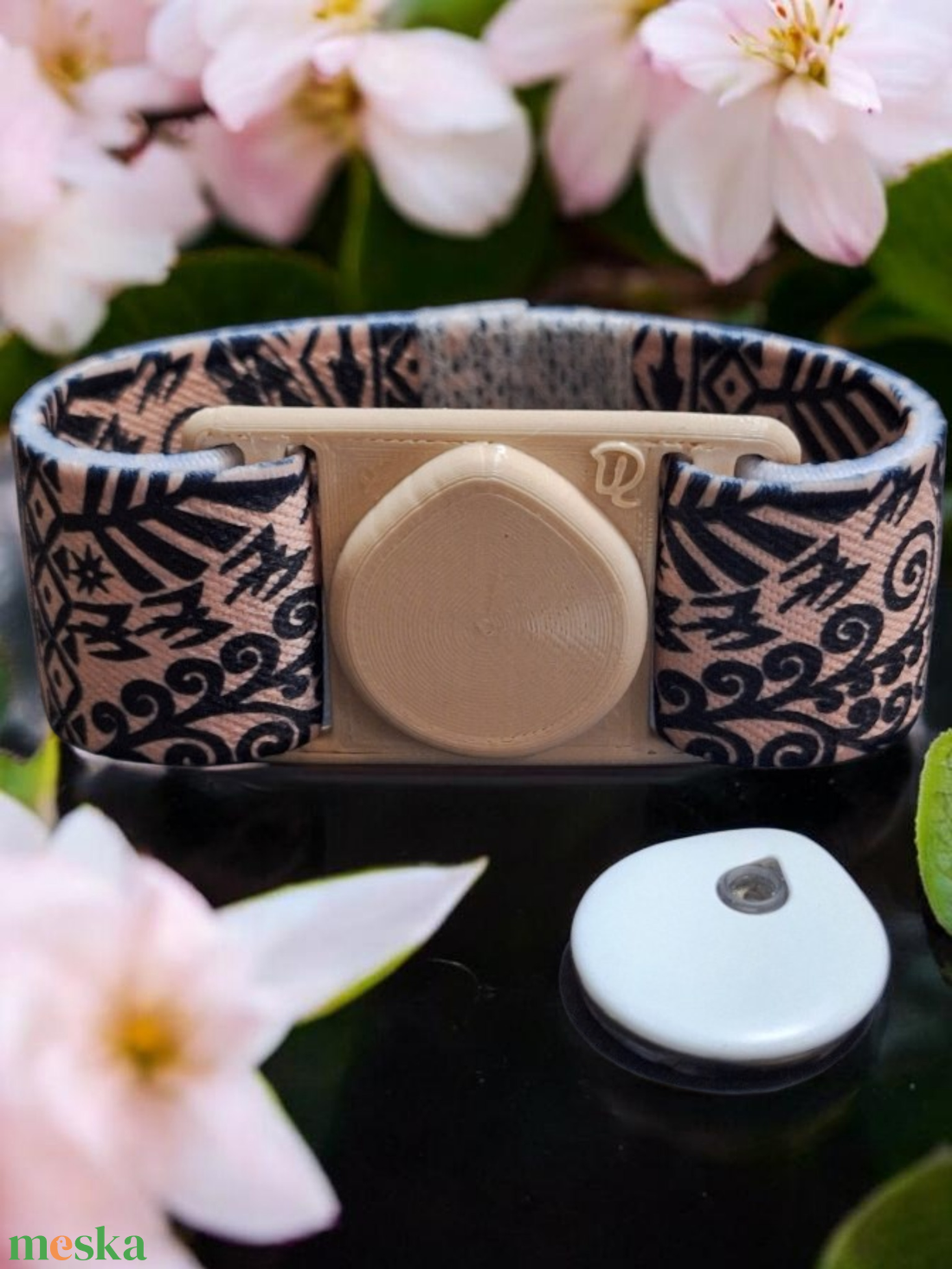 LinX Vista szenzorhoz rugalmas szenzortartó (rugalmas, teljes fedésű szenzorpánt) - szépségápolás - egészségmegőrzési kellékek - szenzorrögzítő pánt - Meska.hu