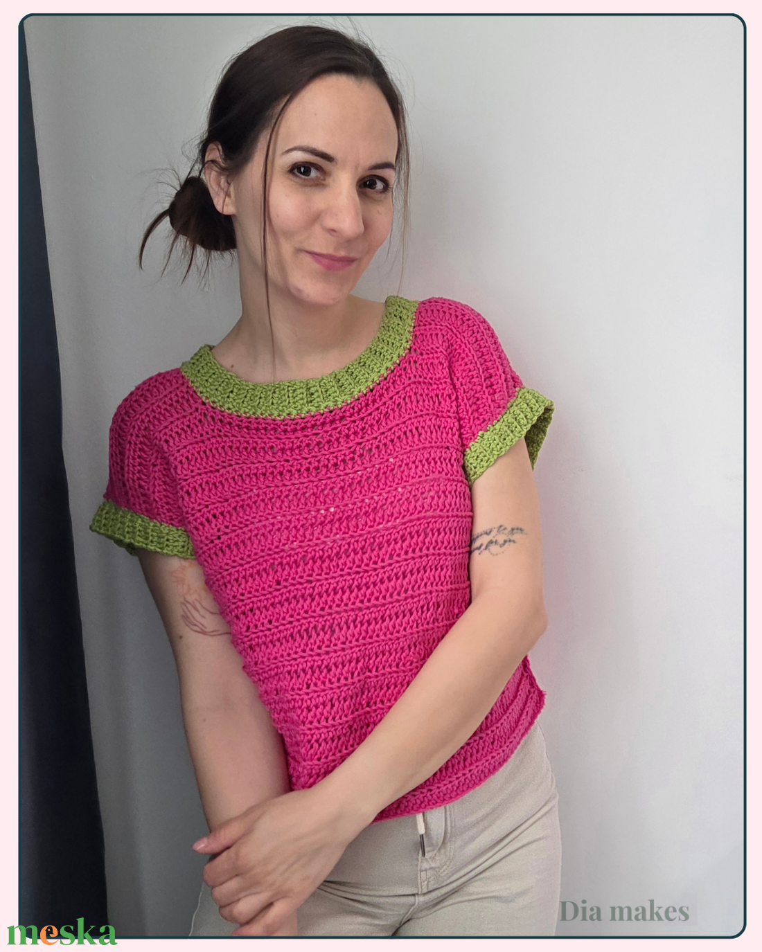 Kötött hatású duó � MIA and LYLA Top Mintacsomag (2 az 1-ben) - diy (csináld magad) - szabásminta, útmutató - horgolási minta - Meska.hu