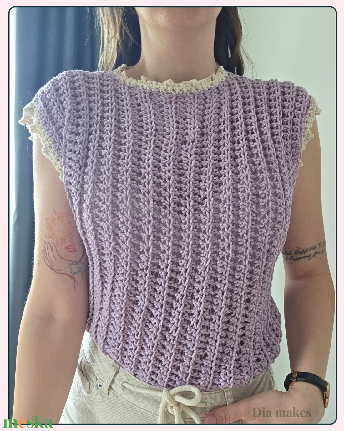 Kötött hatású duó � MIA and LYLA Top Mintacsomag (2 az 1-ben) - diy (csináld magad) - szabásminta, útmutató - horgolási minta - Meska.hu