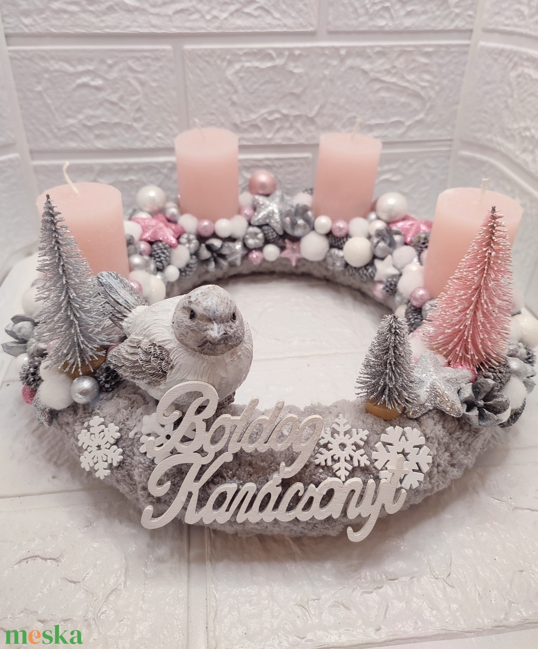 Madaras adventi koszorú - karácsony - adventi díszek - adventi koszorú - Meska.hu Madaras adventi koszorú - karácsony - adventi díszek - adventi koszorú - Meska.hu