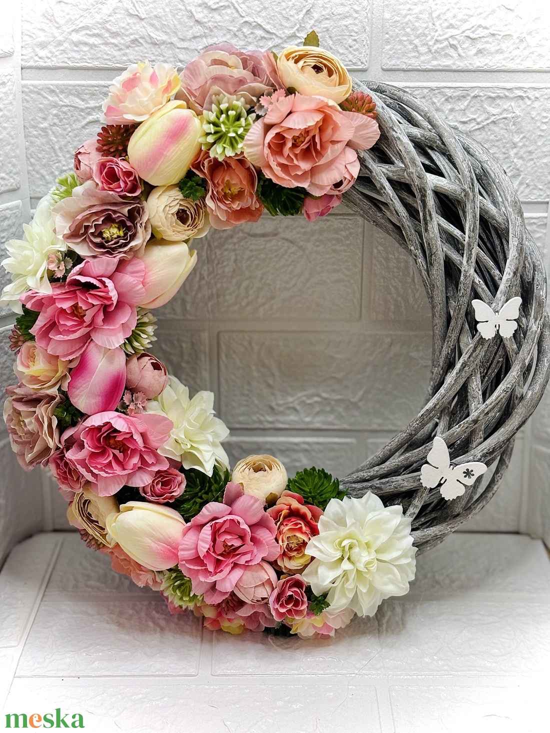 Tavaszi ajtódísz - otthon & életmód - dekoráció - ajtó- és ablak dekoráció - ajtódísz & kopogtató - Meska.hu