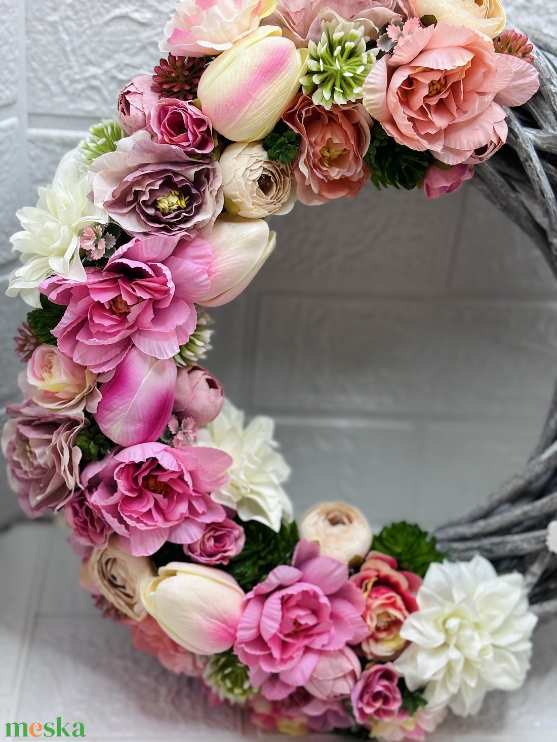 Tavaszi ajtódísz - otthon & életmód - dekoráció - ajtó- és ablak dekoráció - ajtódísz & kopogtató - Meska.hu