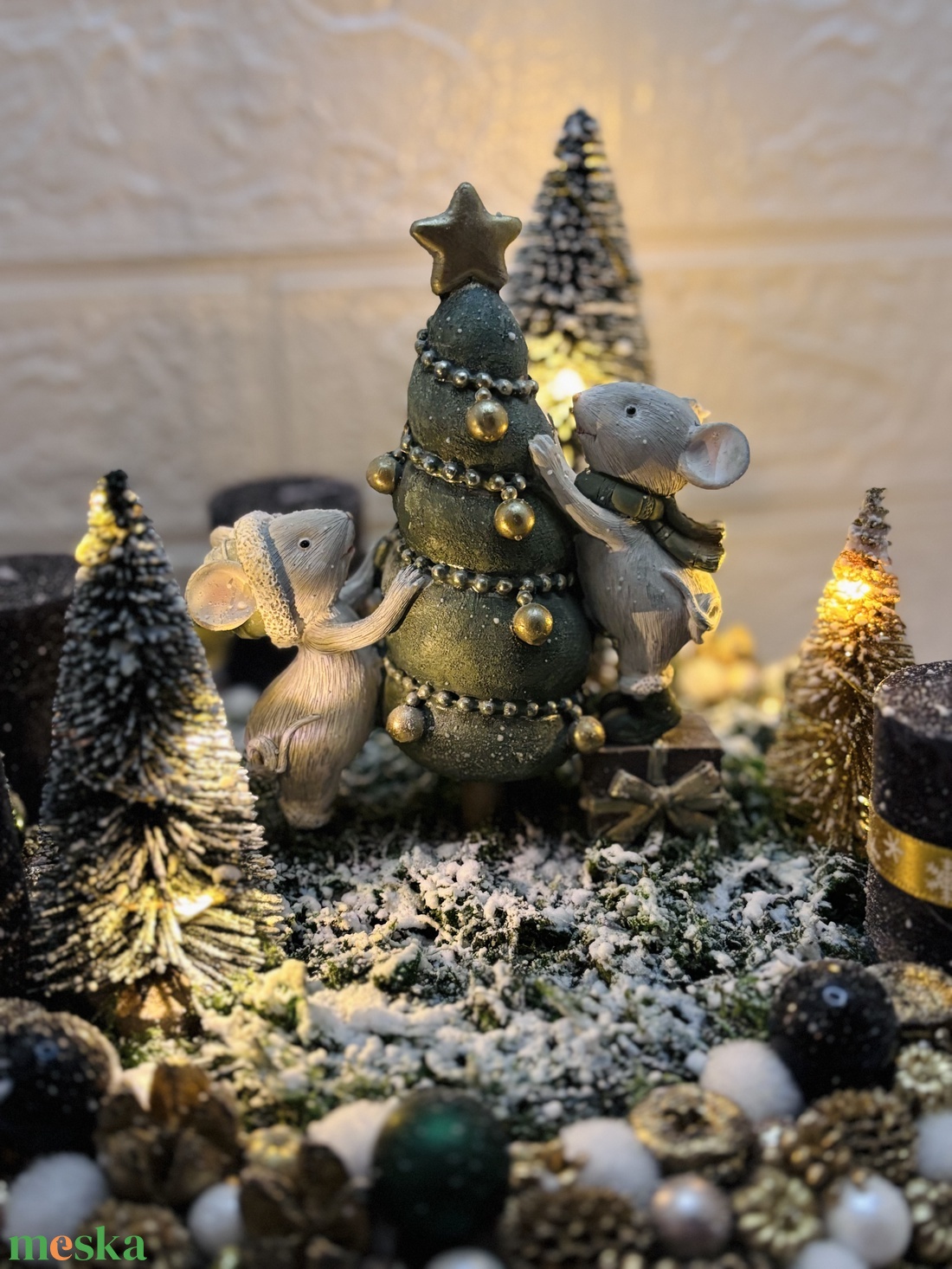 Egérkés adventi koszorú - karácsony - adventi díszek - adventi koszorú - Meska.hu Egérkés adventi koszorú - karácsony - adventi díszek - adventi koszorú - Meska.hu
