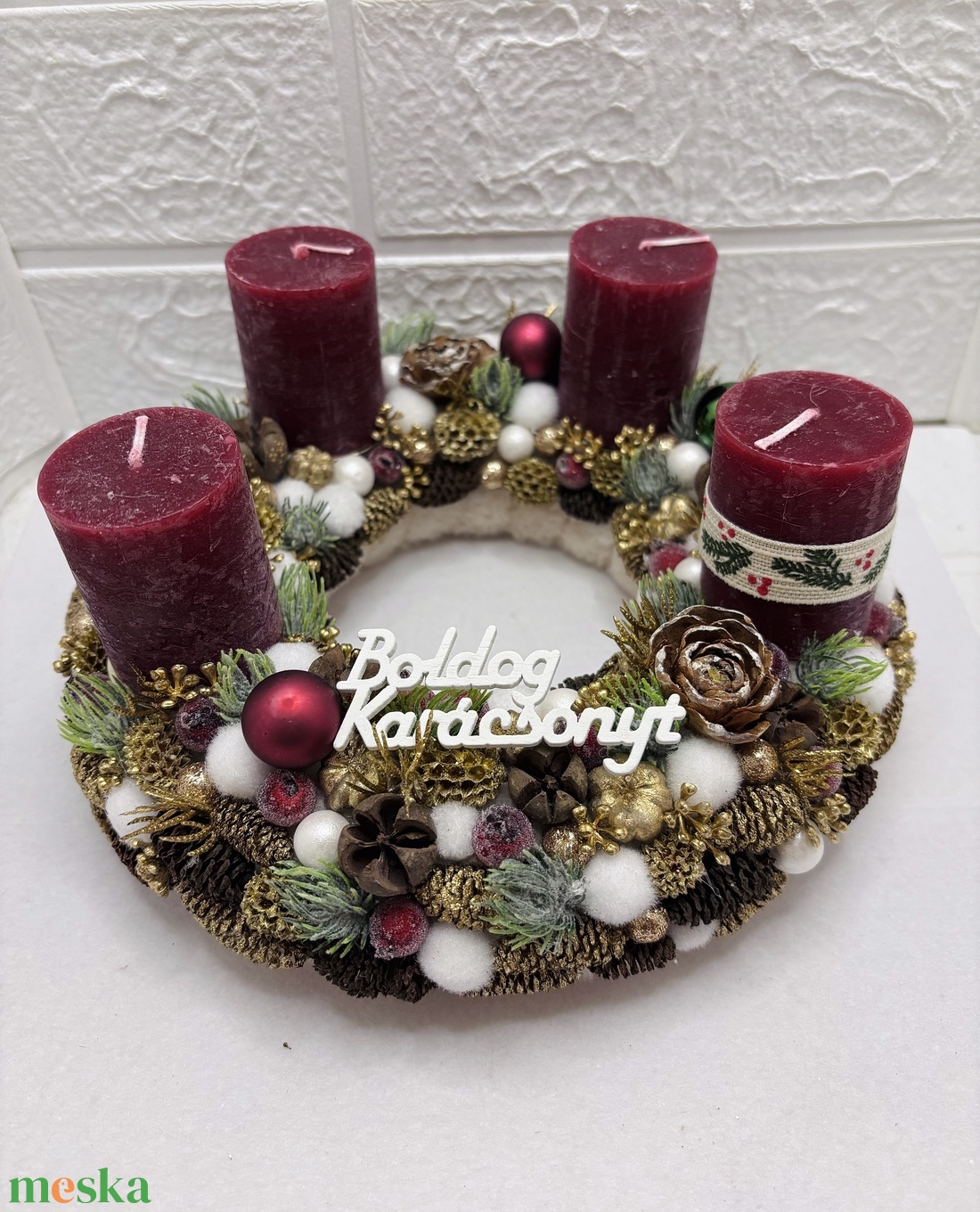 Natúr adventi koszorú - karácsony - adventi díszek - adventi koszorú - Meska.hu Natúr adventi koszorú - karácsony - adventi díszek - adventi koszorú - Meska.hu