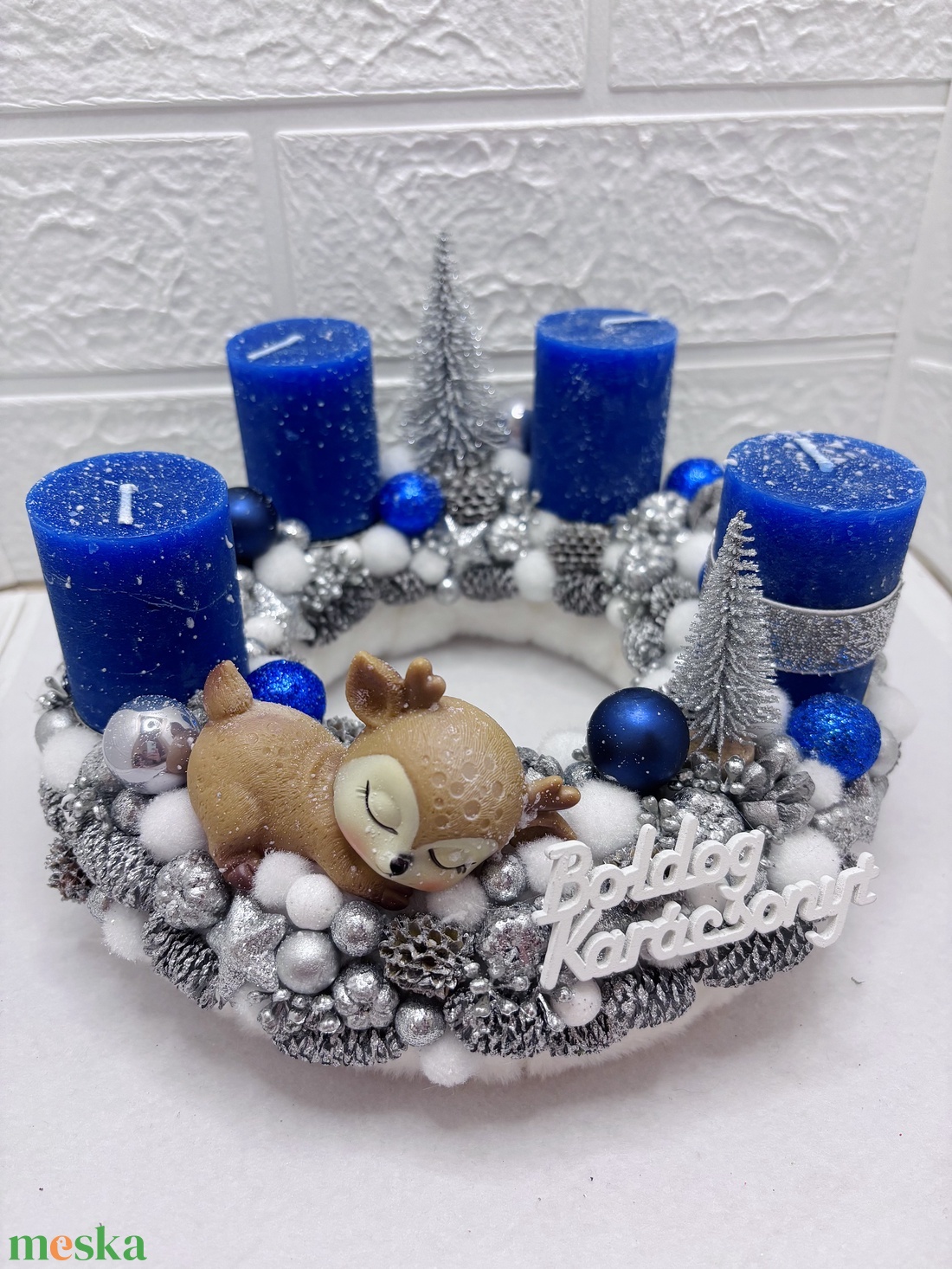 Őzikés adventi koszorú - karácsony - adventi díszek - adventi koszorú - Meska.hu Őzikés adventi koszorú - karácsony - adventi díszek - adventi koszorú - Meska.hu