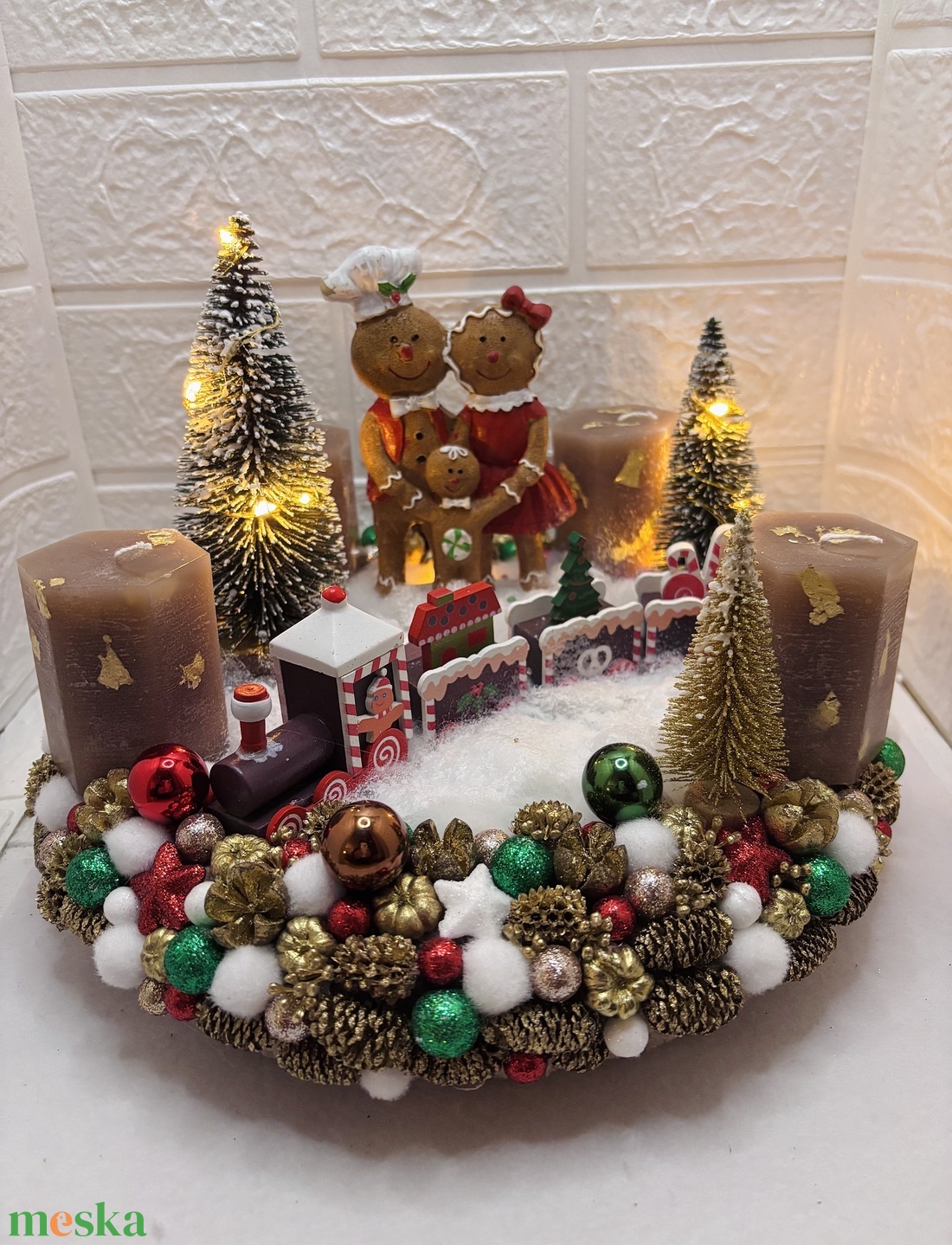 Világítós mézis adventi koszorú - karácsony - adventi díszek - adventi koszorú - Meska.hu Világítós mézis adventi koszorú - karácsony - adventi díszek - adventi koszorú - Meska.hu