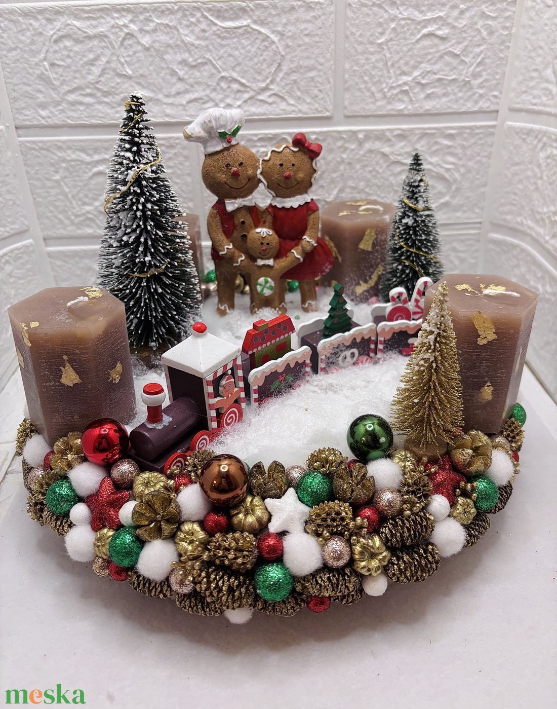 Világítós mézis adventi koszorú - karácsony - adventi díszek - adventi koszorú - Meska.hu Világítós mézis adventi koszorú - karácsony - adventi díszek - adventi koszorú - Meska.hu