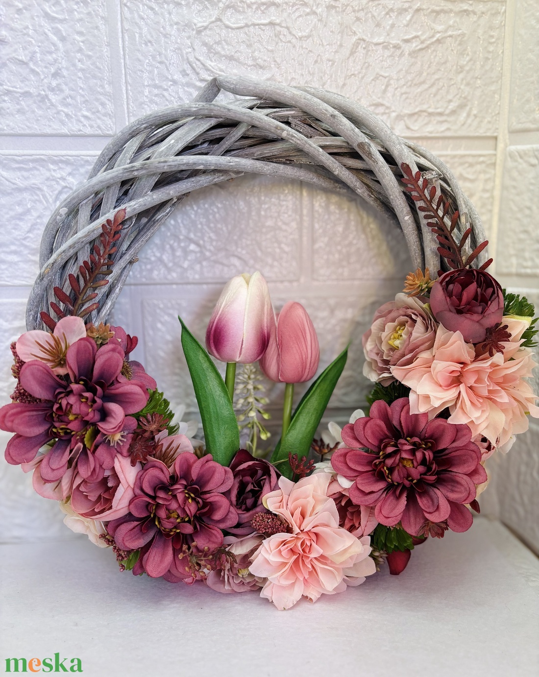 Tavaszi ajtódísz - otthon & életmód - dekoráció - ajtó- és ablak dekoráció - ajtódísz & kopogtató - Meska.hu