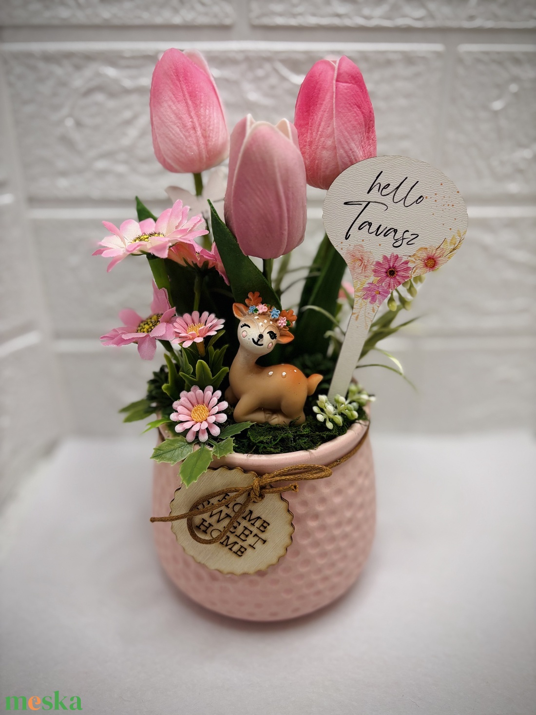 Tavaszi asztaldísz - otthon & életmód - dekoráció - asztal és polc dekoráció - asztaldísz - Meska.hu