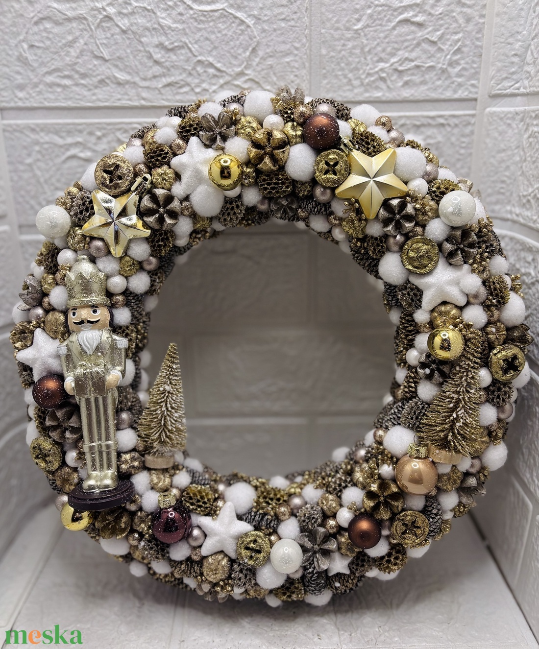 Diótörős adventi ajtódísz - karácsony - adventi díszek - adventi ajtódísz - Meska.hu