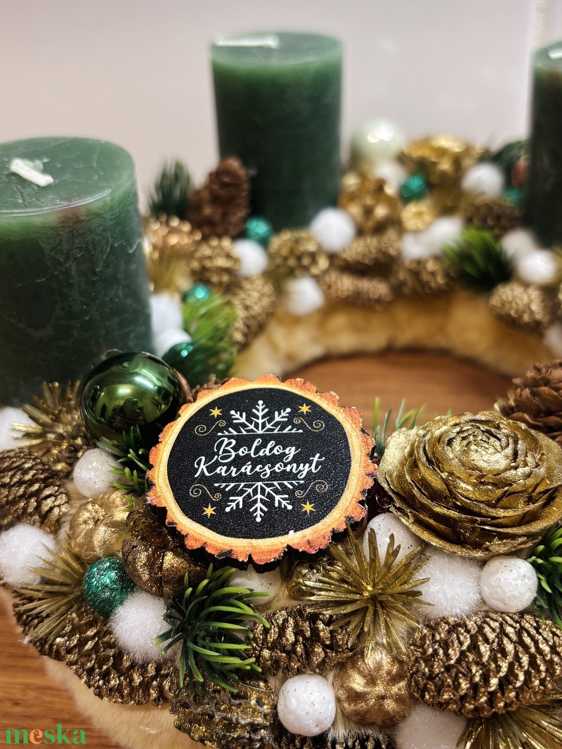 Erdei adventi koszorú - karácsony - adventi díszek - adventi koszorú - Meska.hu
