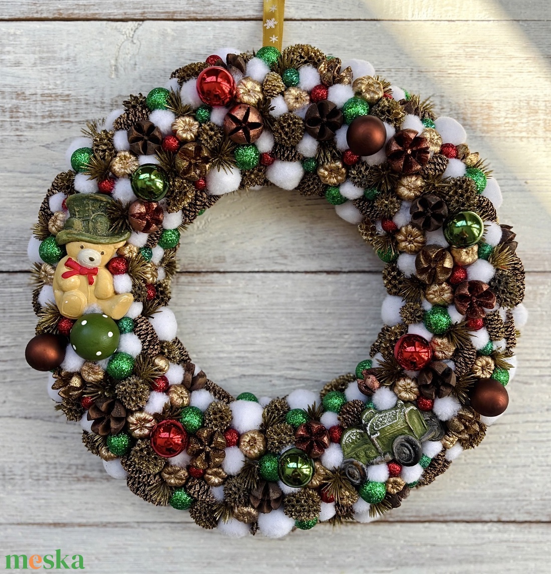 Toy shopos ajtódísz - karácsony - adventi díszek - adventi ajtódísz - Meska.hu