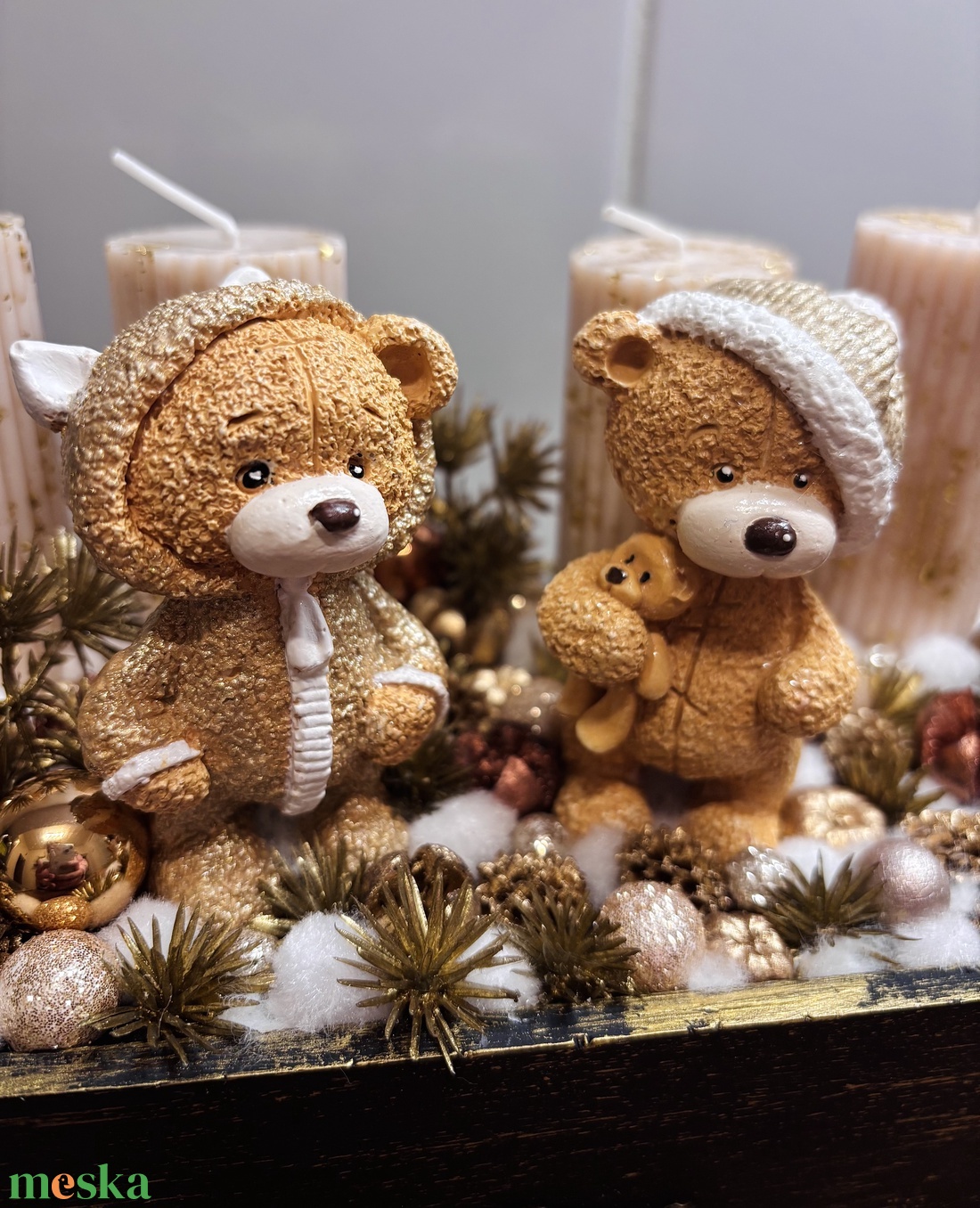 Macis adventi asztaldísz - karácsony - adventi díszek - adventi asztaldísz - Meska.hu
