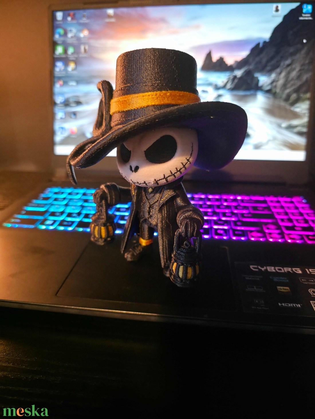 Jack Skellington figura - otthon & életmód - dekoráció - halloween - halloweeni figurák - Meska.hu