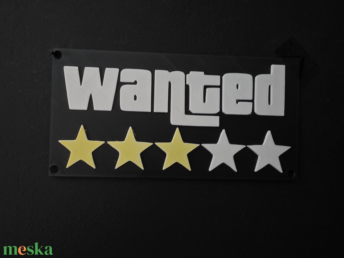 Wanted � Kalózos stílusú falidekoráció, ötcsillagos körözési tábla - otthon & életmód - dekoráció - fali és függő dekoráció - felirat - Meska.hu