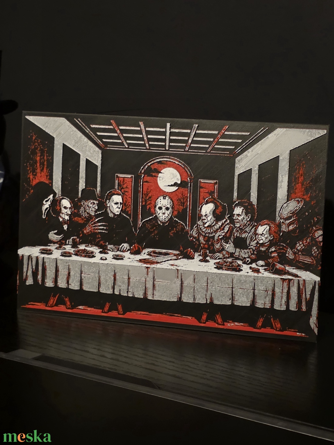 Horrorfilm ikonikus jelenete � Egyedi dekoráció horrorrajongóknak - otthon & életmód - dekoráció - kép & falikép - 3d képek - Meska.hu