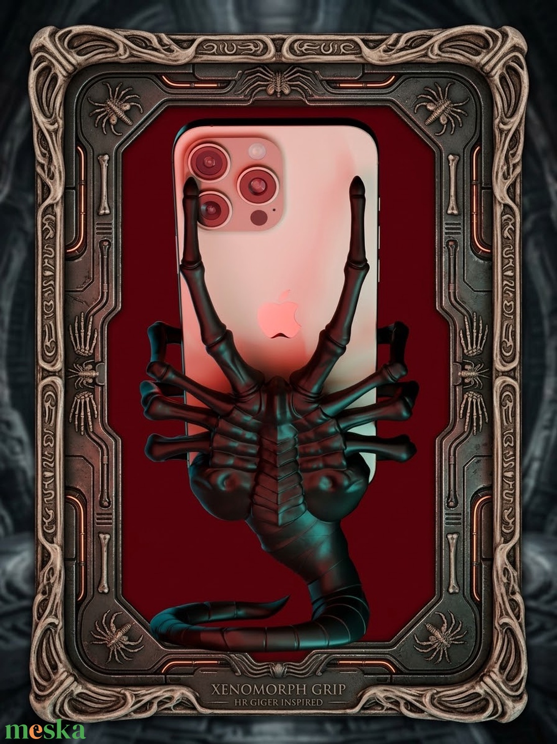 Xenomorph Grip � Egyedi, sci-fi ihletésű telefontartó - otthon & életmód - tárolás & rendszerezés - asztali telefontartó - Meska.hu