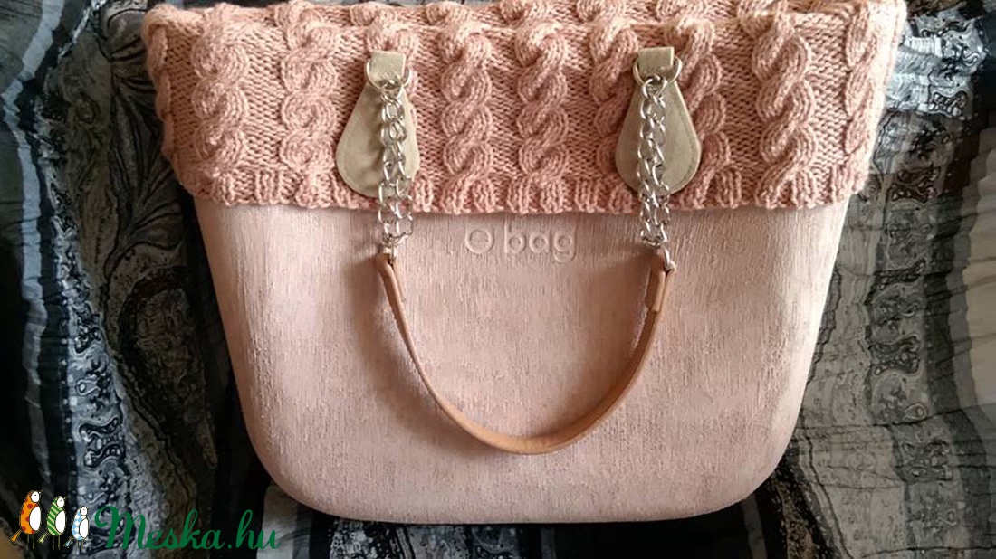 Obag kézzel kötött gallér classic táskára -  - Meska.hu