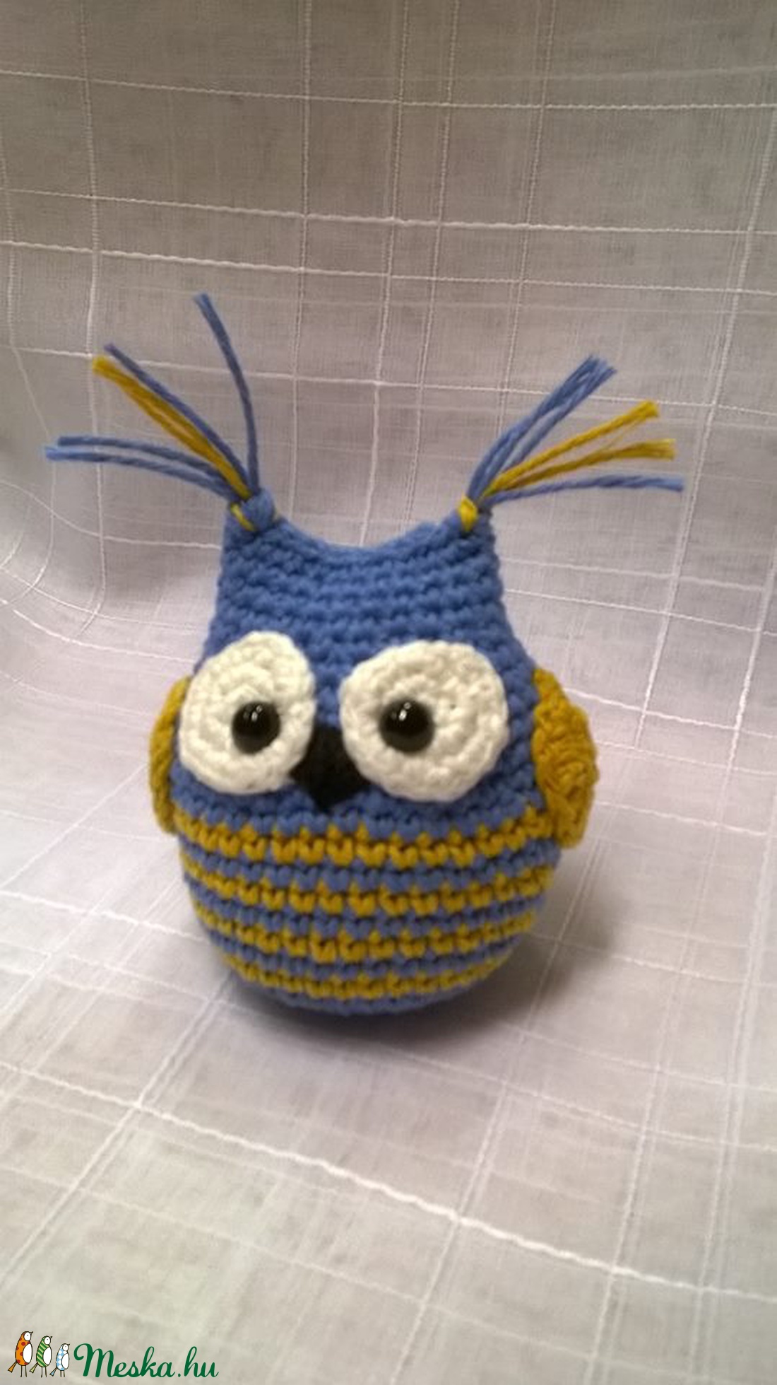 Bagoly Bertold- horgolt, amigurumi bagoly  -  - Meska.hu