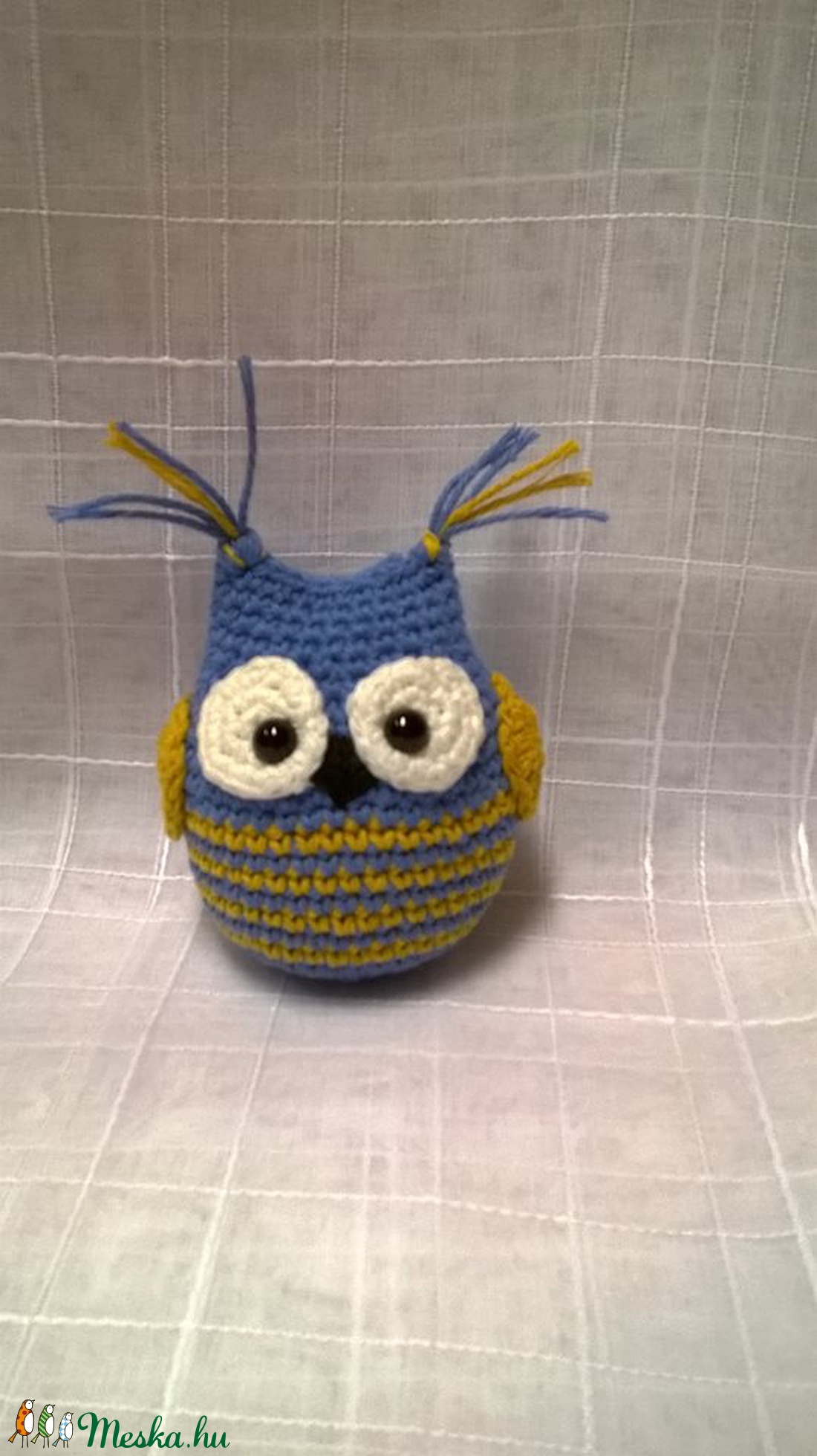 Bagoly Bertold- horgolt, amigurumi bagoly  -  - Meska.hu