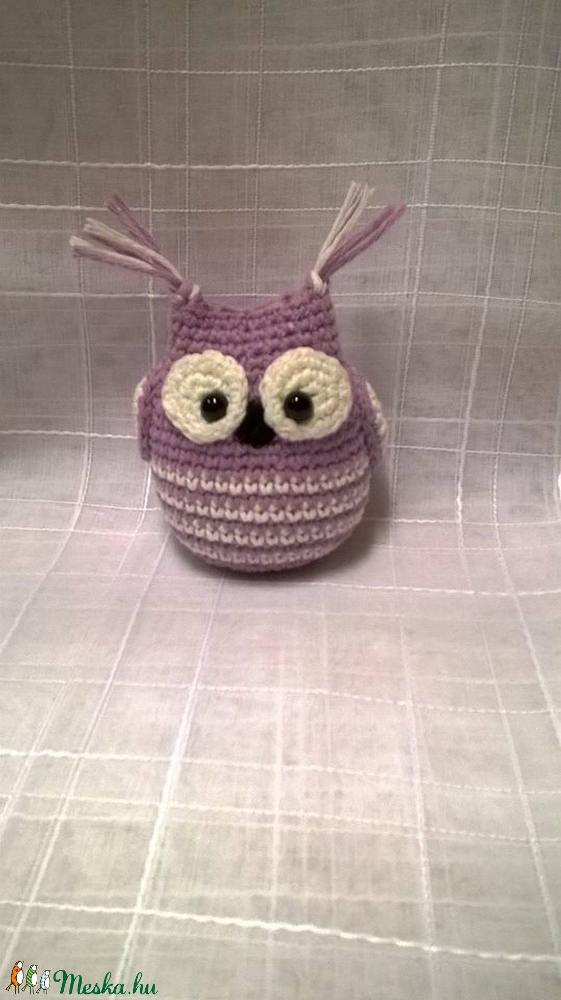 Bagoly Blanka- horgolt, amigurumi bagoly  -  - Meska.hu