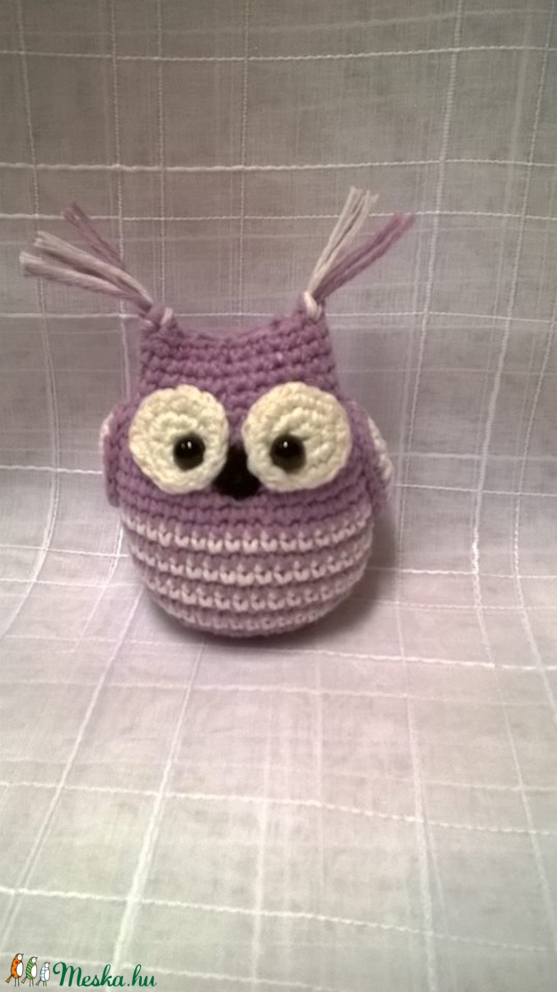 Bagoly Blanka- horgolt, amigurumi bagoly  -  - Meska.hu