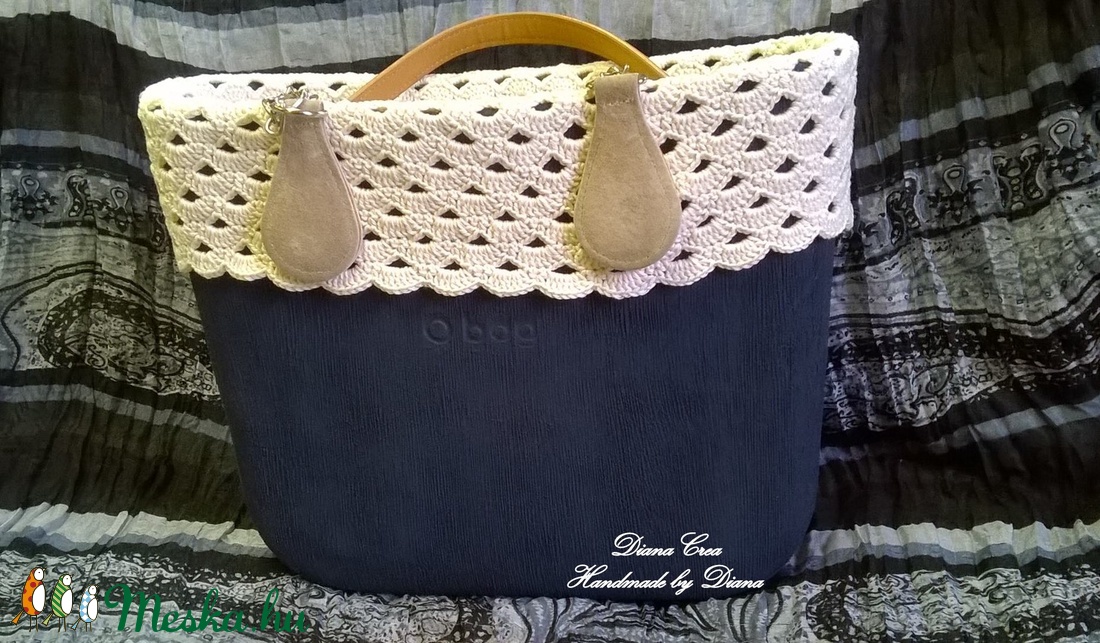 Krém színű, csipkés O bag gallér -  - Meska.hu