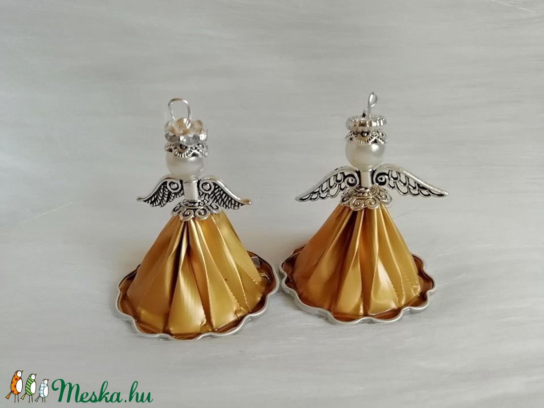 Karácsonyi angyalka kávékapszulából - karácsony - Meska.hu