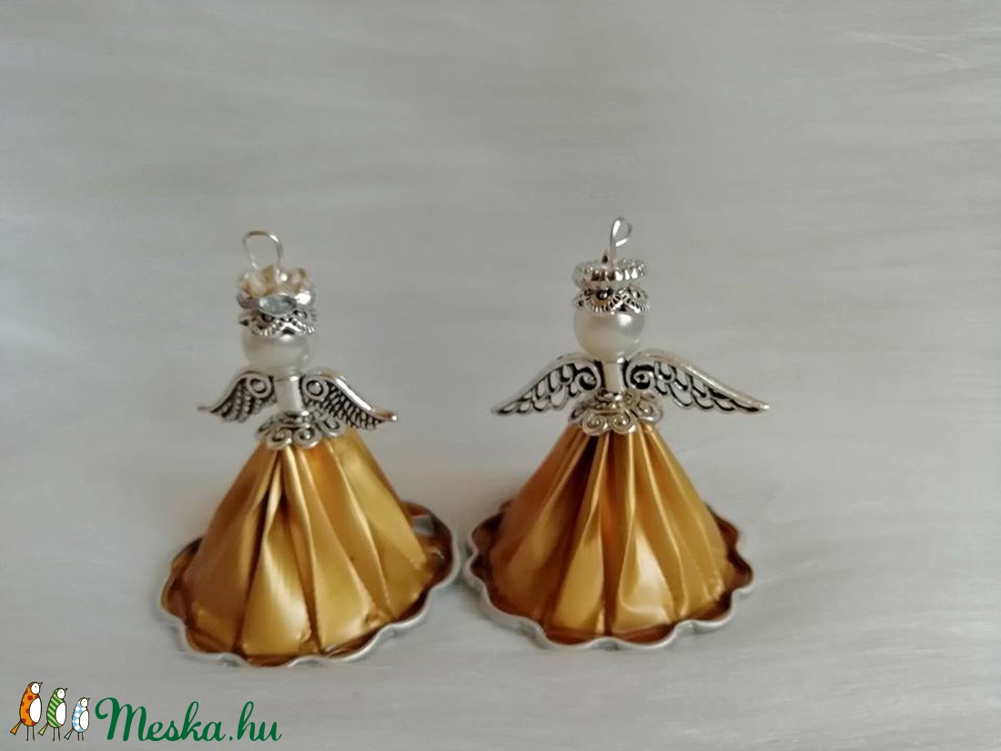 Karácsonyi angyalka kávékapszulából - karácsony - Meska.hu