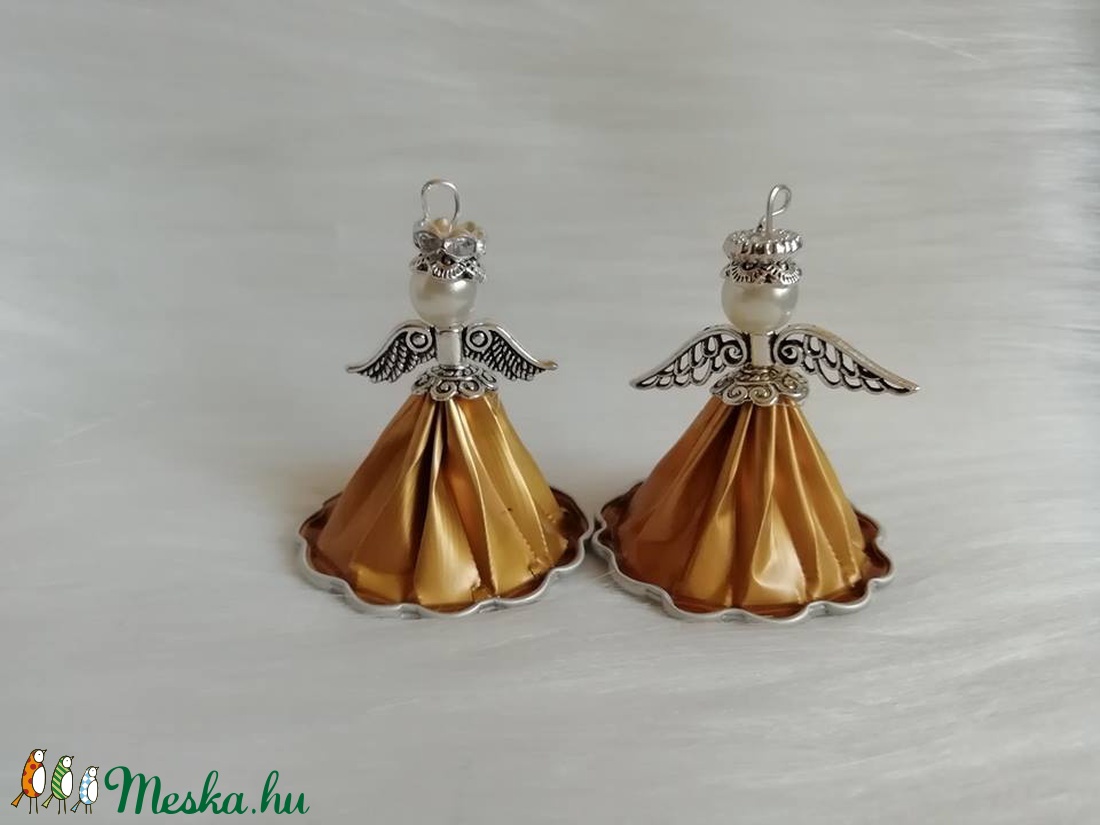 Karácsonyi angyalka kávékapszulából - karácsony - Meska.hu