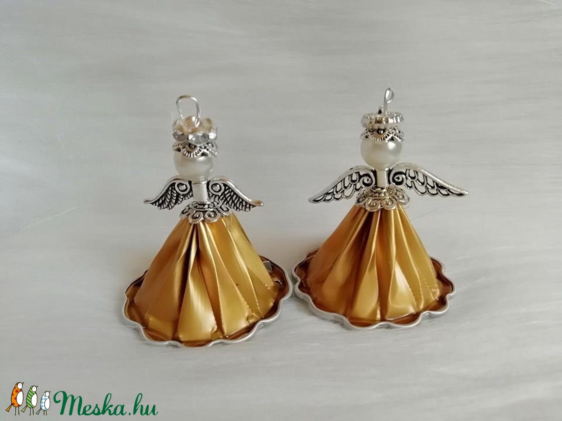 Karácsonyi angyalka kávékapszulából - karácsony - Meska.hu