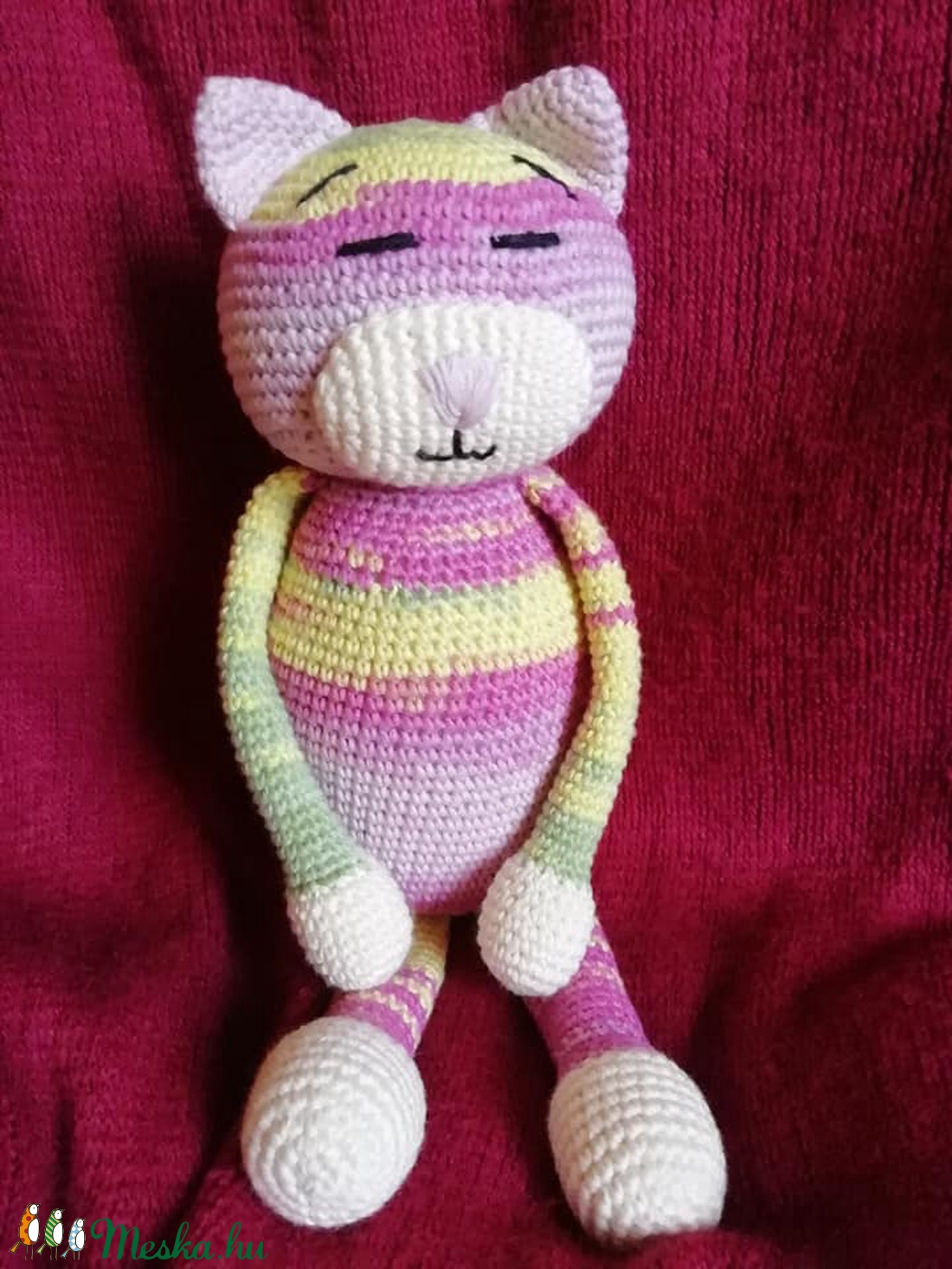 Horgolt  cirmos cica -  - Meska.hu