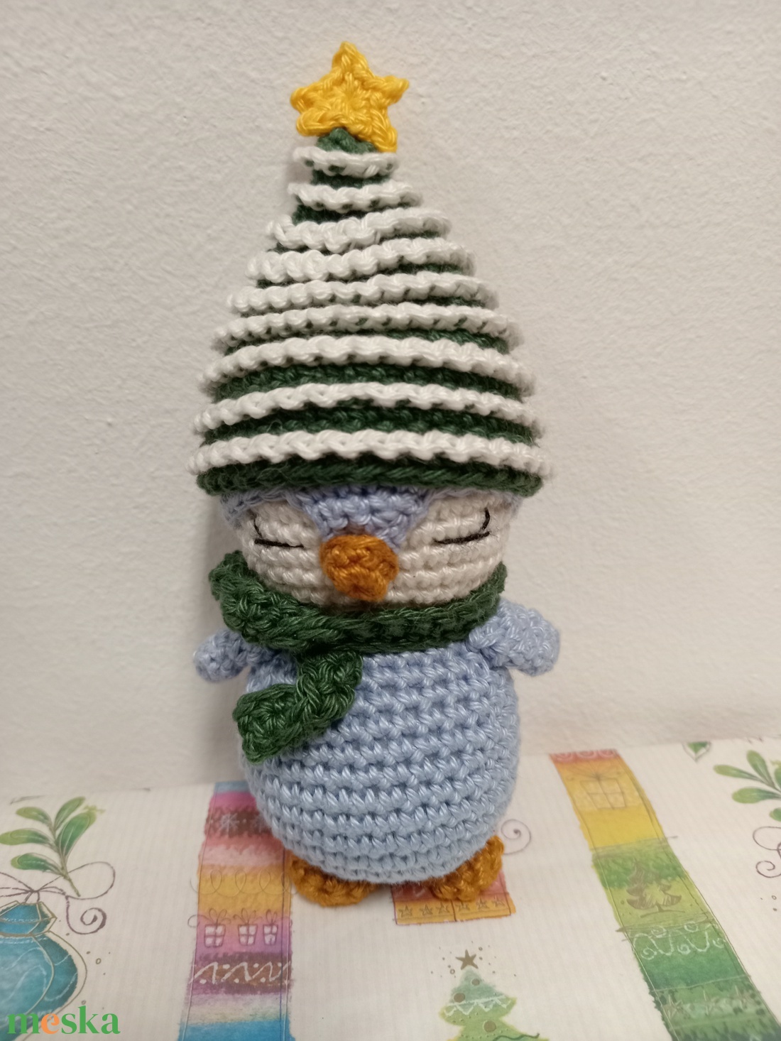 Kézzel horgolt Karácsonyi Pingvin - otthon & életmód - dekoráció - dísztárgy - Meska.hu