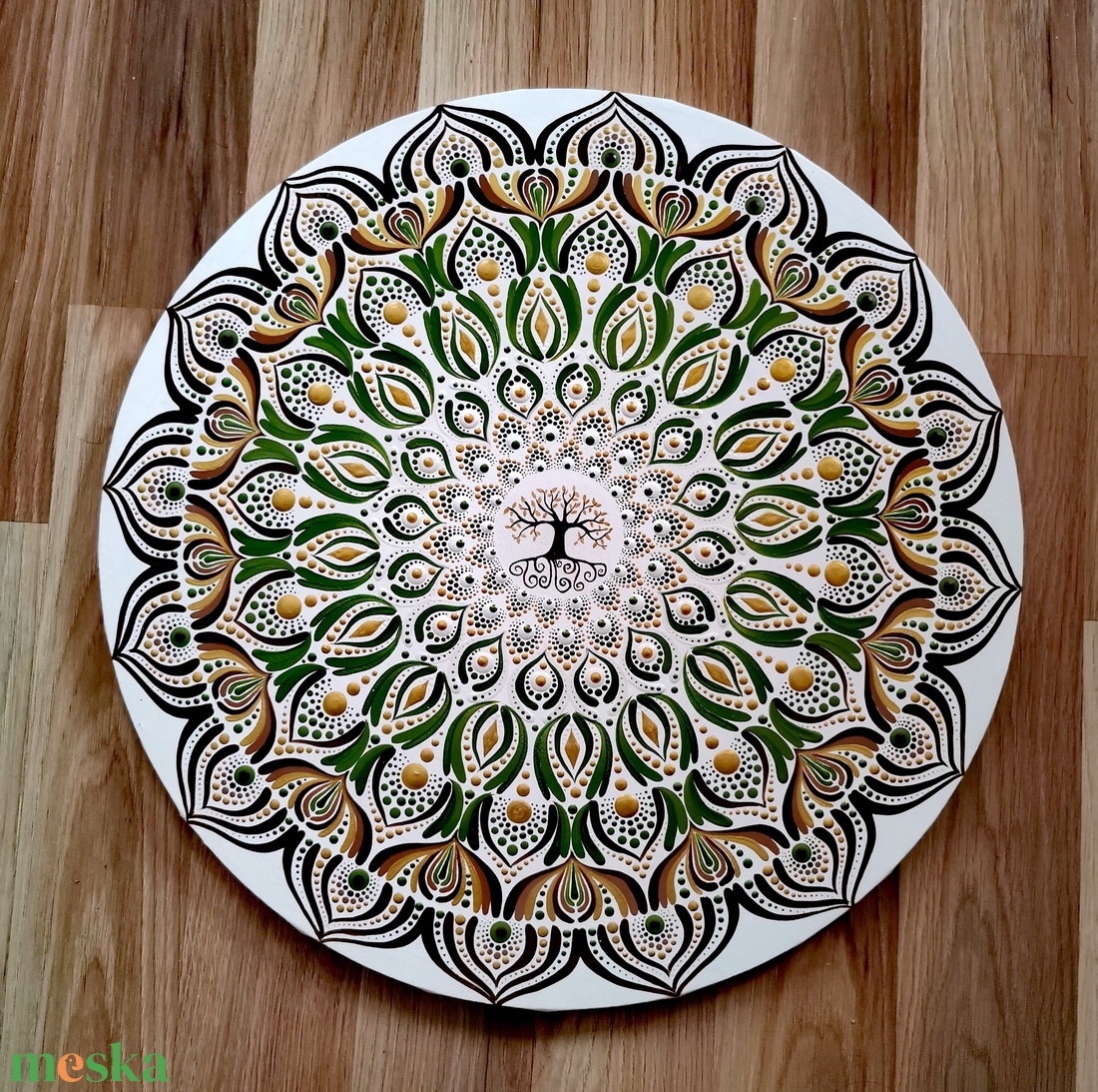 Életfa mandala - művészet - festmény - akril - Meska.hu Életfa mandala - művészet - festmény - akril - Meska.hu